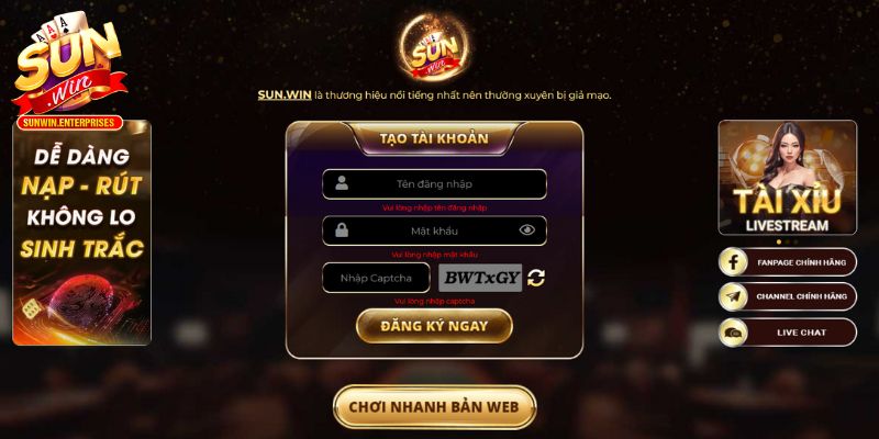 Hướng dẫn tham gia tại Sunwin